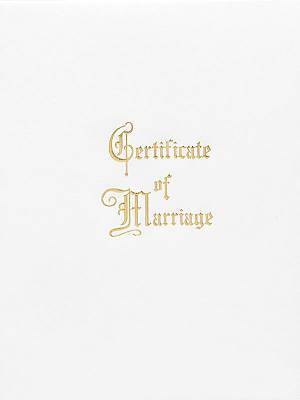 Picture of Traditional Steel-Engraved Marriage Certificate (Pkg of 3)