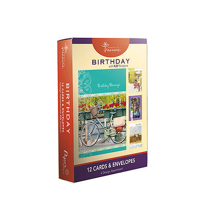 Picture of Boxed Birthday Cards (Pack of 12) - Bikes