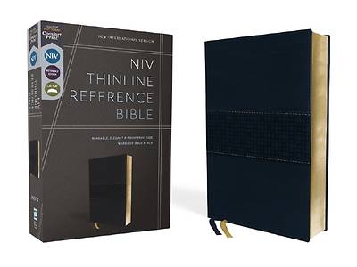 Picture of Niv, Thinline Reference Bible, Leathersoft, Navy, Red Letter, Comfort Print