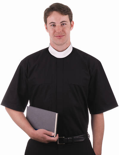 Picture of MDS Omega Premier Short Sleeve Neckband Clergy Shirt