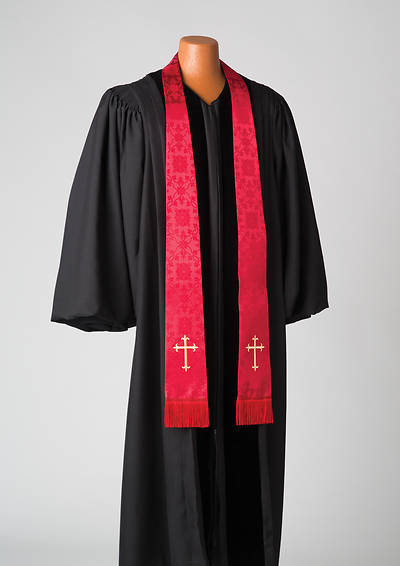 Picture of Silk Red Latin Cross Stole