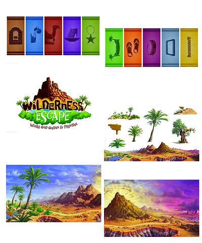 Picture of Vacation Bible School (VBS) 2020 Wilderness Escape Giant Decorating Posters (set of 6)