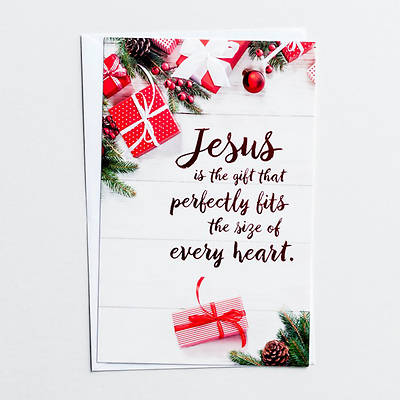 Picture of Jesus Is The Gift Christmas Box Cards (Box of 50)