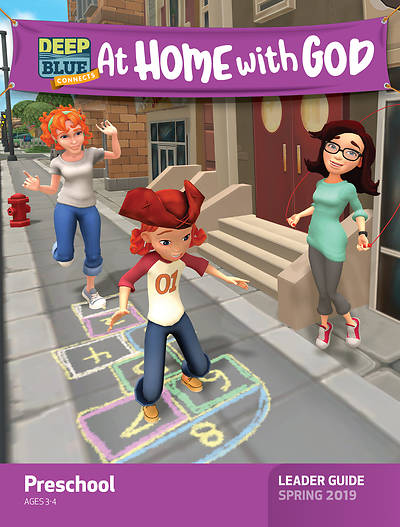 Picture of Deep Blue Connects At Home With God Preschool Leader Guide PDF Download Spring 2019