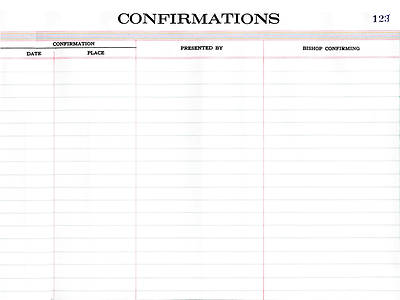 Picture of Register of Confirmation/Receptions #37