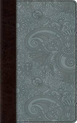 Picture of ESV Thinline Bible (Trutone, Chocolate/Blue, Garden Design)