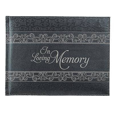 Picture of Guest Book in Loving Memory Charcoal