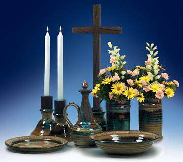 Picture of Altar Earthenware Brown (Set of 5)