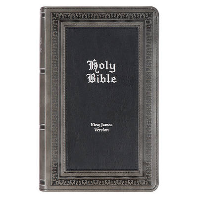 Picture of KJV Giant Print Bible Two-Tone Black Faux Leather