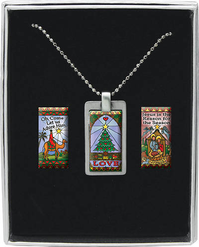 Picture of Interchangeable Pewter Christmas Necklace