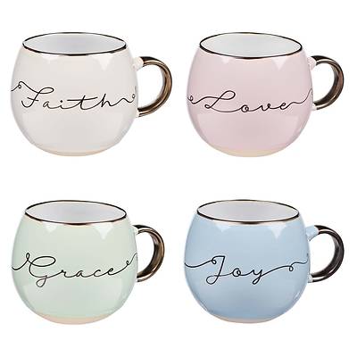 Picture of Mug Set - Faith, Grace, Love, Joy