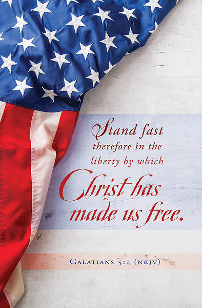 Picture of Stand Fast In The Liberty Patriotic Bulletin (Package of 100)
