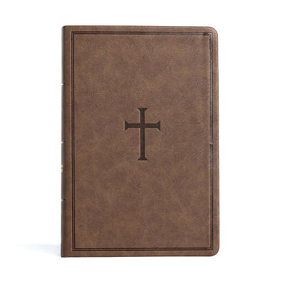 Picture of CSB Giant Print Reference Bible, Brown Leathertouch, Indexed