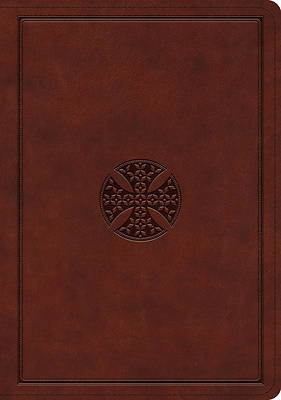 Picture of ESV Journaling Bible, Interleaved Edition (Trutone, Mahogany, Mosaic Cross Design)