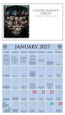2027 Churchman's Ordo Kalendar