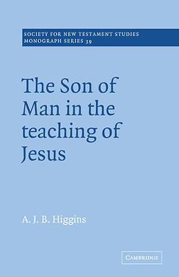 Picture of The Son of Man in the Teaching of Jesus