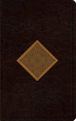 Picture of ESV Thinline Bible (Trutone, Brown/Goldenrod, Diamond Weave Design)