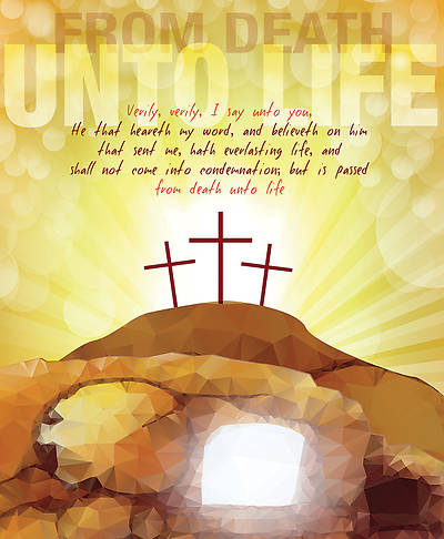 Picture of From Death Unto Life Easter Legal Size Bulletin