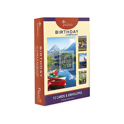 Picture of Boxed Birthday Cards (Pack of 12) - Woods and Water