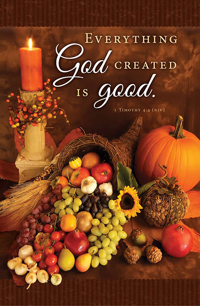Picture of Everything God Created is Good Thanksgiving Bulletin Regular