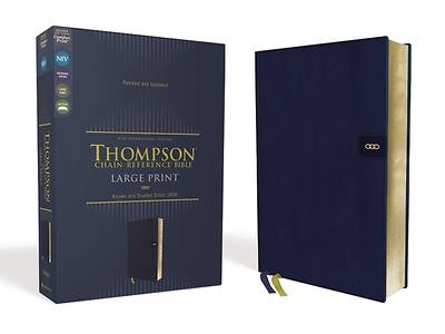Picture of Niv, Thompson Chain-Reference Bible, Large Print, Leathersoft, Navy, Red Letter, Comfort Print