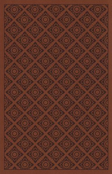 Picture of ESV Holy Bible, Value Edition (Truflat, Sienna, Flower Print Design)