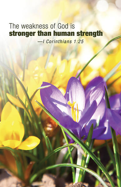 Picture of Stronger Than Human Strength Scripture Series Bulletin (Pkg of 50)