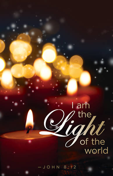 Picture of I Am the Light Candlelighting Christmas Bulletin (Pkg of 50)