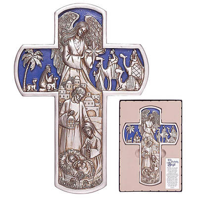 Picture of Nativity Angel Wall Cross 11"H