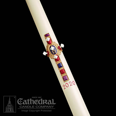 Picture of Christ Victorious Paschal Candle