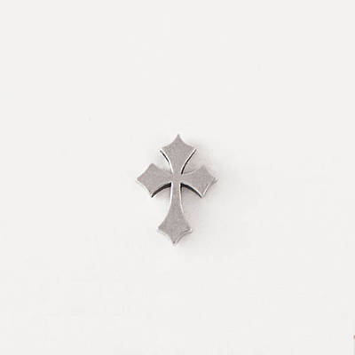 Picture of Pewter Lapel Pin - Flared Pointy Cross