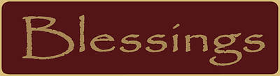 Picture of 6" Blessings Mini Sign
