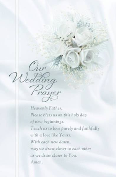 Picture of Our Wedding Prayer - Wedding Bulletin, Regular (Package of 100)