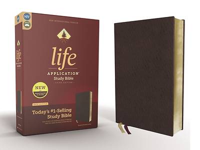 Picture of NIV Life Application Study Bible, Third Edition--Bonded Leather, Burgundy