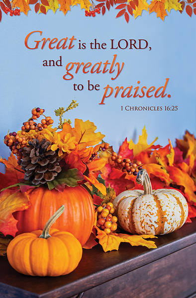 Picture of Great is the Lord Thanksgiving Regular Size Bulletin