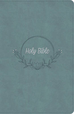 Picture of KJV Large Print Personal Size Reference Bible, Earthen Teal Suedesoft Leathertouch