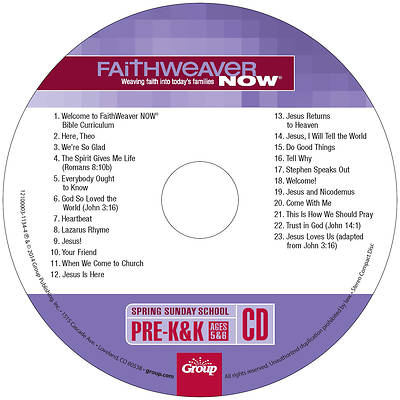 Picture of FaithWeaver Now PreK-K CD Spring 2023