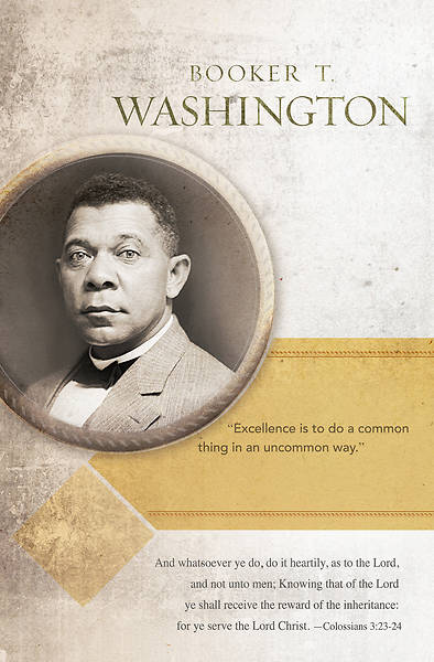 Picture of African American Heritage Bulletin - Booker T. Washington - Colossians 3:23-24 (KJV) - PKG 100