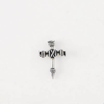 Picture of Pewter Lapel Pin - Wrapped Nails Cross
