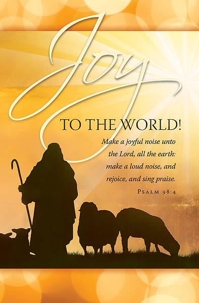 Picture of Christmas Bulletin Joy Psalm 98:4, Regular Size (Package of 100)