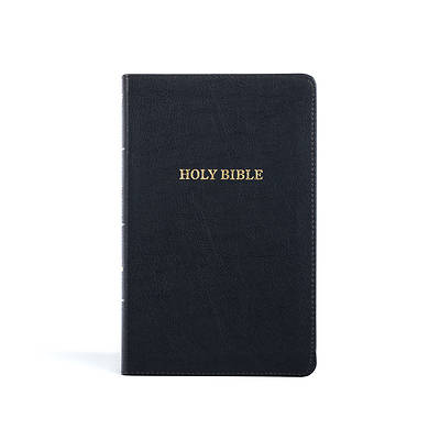 Picture of KJV Thinline Reference Bible, Black Leathertouch