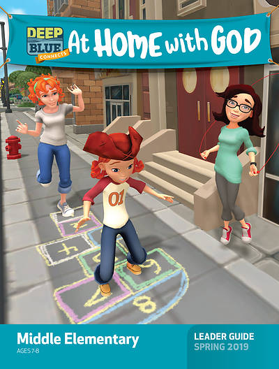 Picture of Deep Blue Connects At Home With God Middle Elementary Leader Guide PDF Download Spring 2019