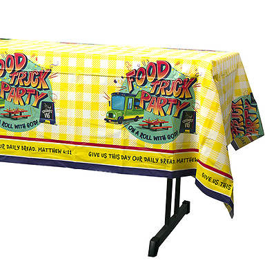 Picture of Vacation Bible School (VBS) Food Truck Party Tablecloth