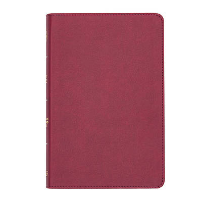 Picture of CSB Thinline Reference Bible, Cranberry Leathertouch