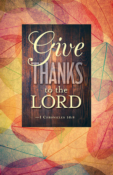 Picture of Give Thanks to the Lord Thanksgiving Bulletin (Pkg of 50)