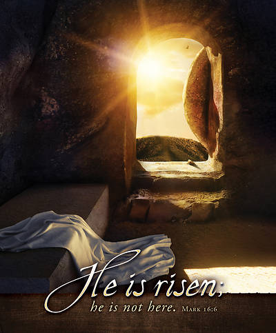 Picture of He is Risen; He is Not Here Easter Legal Size Bulletin