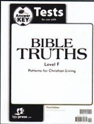 Picture of Bible Truths F Tests Answer Key 3rd Edition