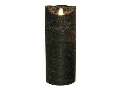 Picture of Marvelous Lights Black Flameless Candle 4" x 10"