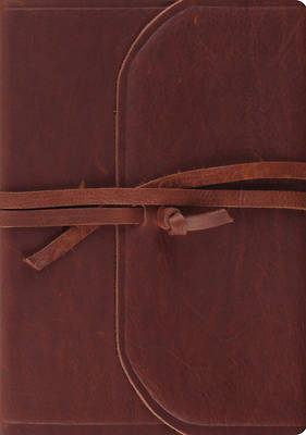 Picture of ESV Journaling Bible, Interleaved Edition (Brown, Flap with Strap)