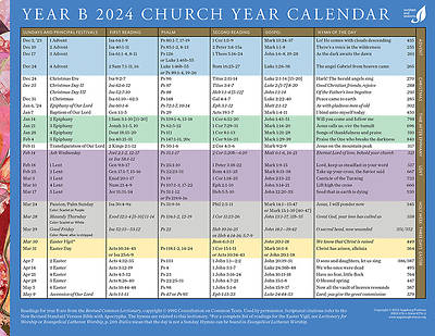 Picture of Church Year Calendar 2024, Year B